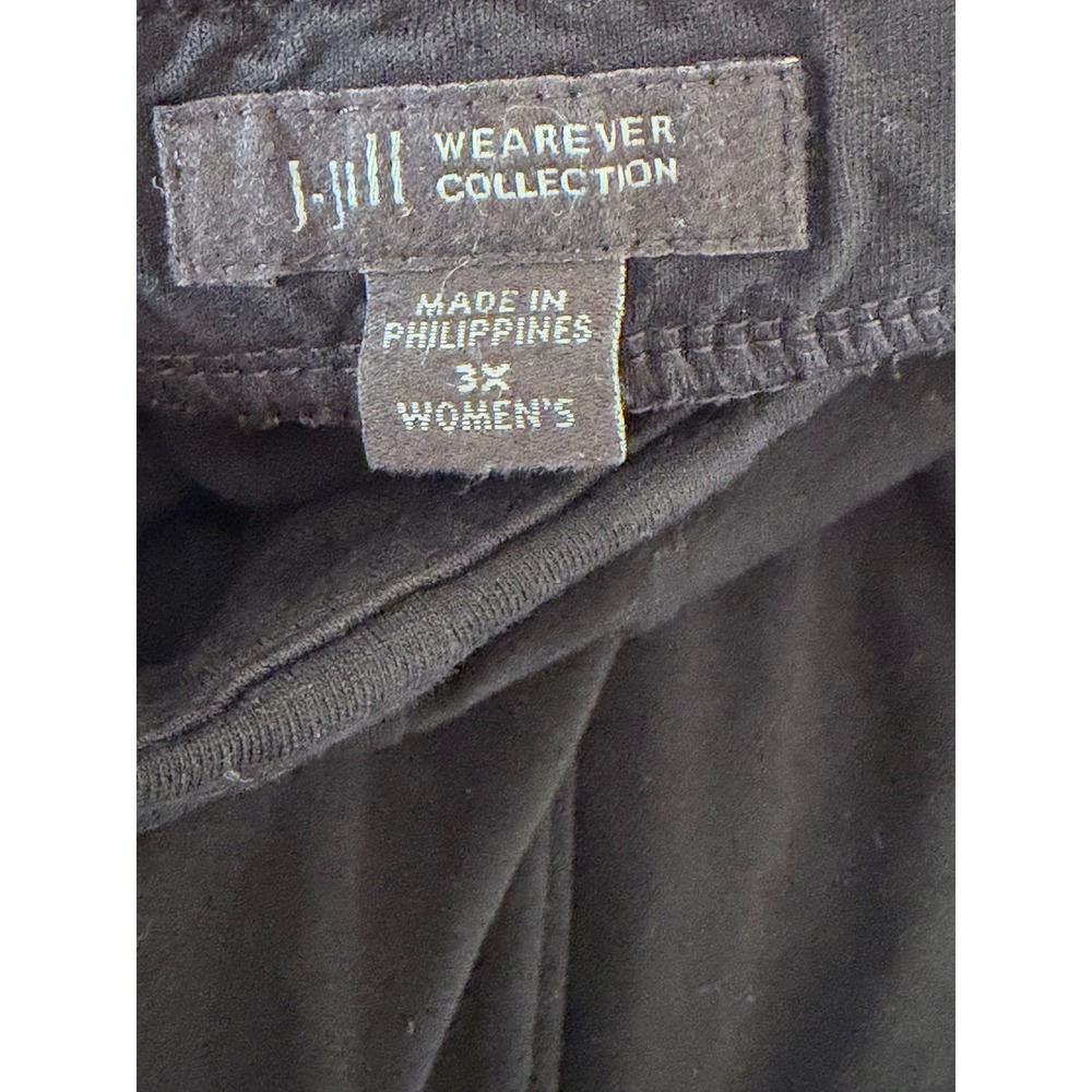 J Jill Wearever Collection Black Rayon Spandex Palazzo Pants Women's Size 3X - Picture 4 of 4